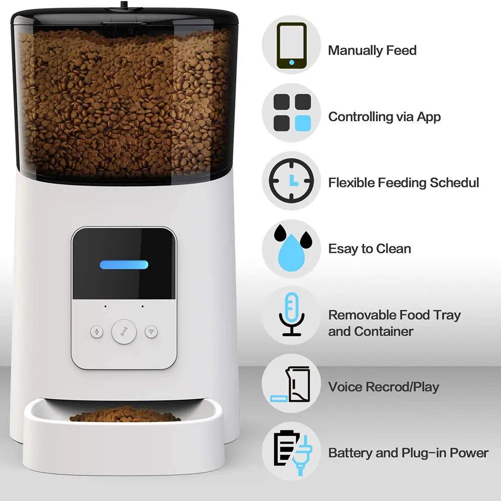 WiFi Smart Automatic Pet Feeder – 6L