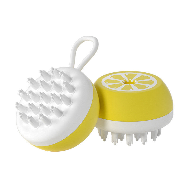 Silicone pet bath and massage brush color option