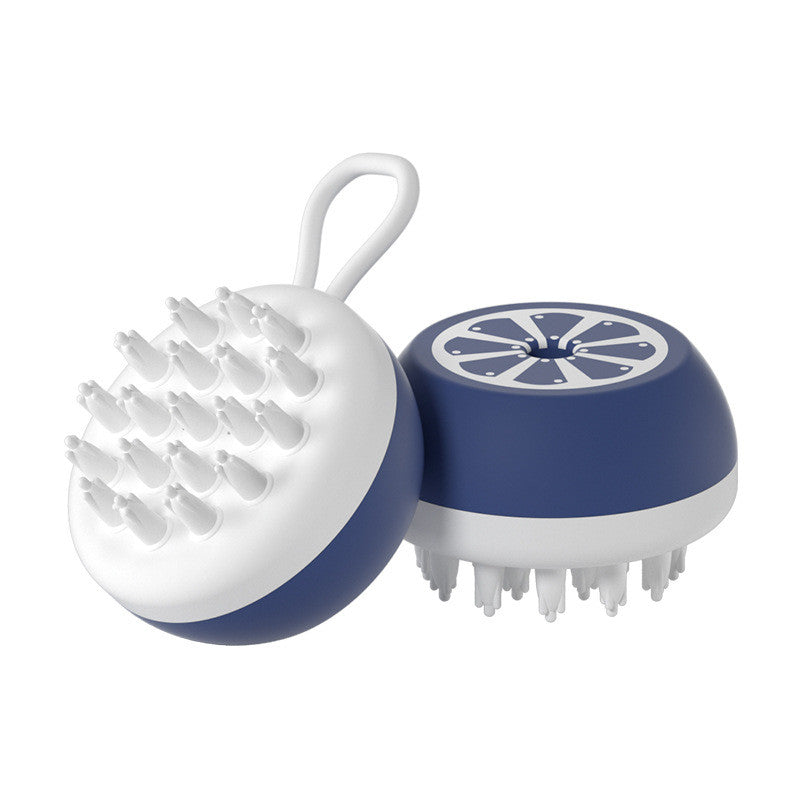 Silicone pet bath and massage brush feature