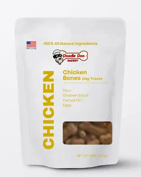 Homemade chicken dog treats