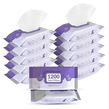 Pursonic Lavender Pet Wipes – 1200 Count